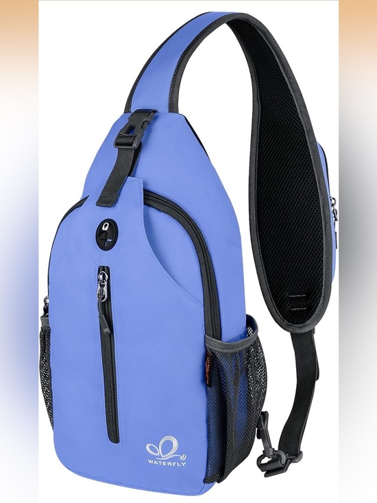 Waterfly Accessories - WATERFLY Crossbody Sling Backpack Sling Bag Travel Hiking Chest Bag Daypack